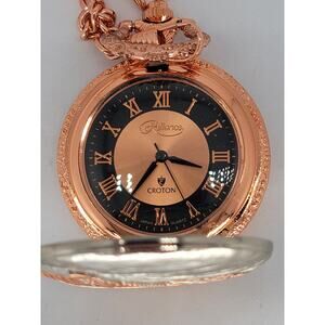 James Finley 1808 Commemoration of The Suspension Bridge Pocket Watch Bronze